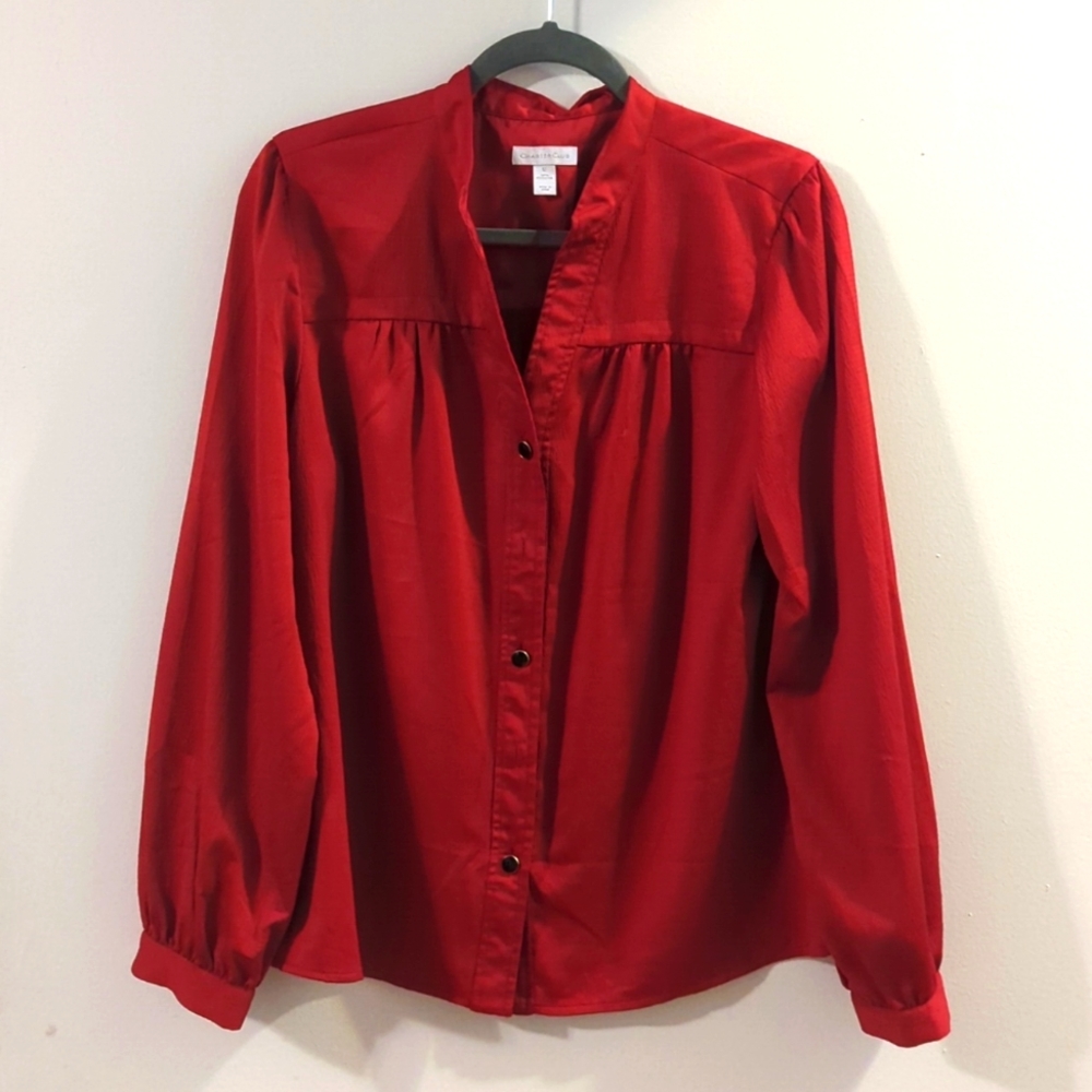 Red Button Shirt